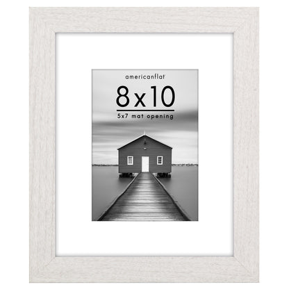Picture Frame | Wide Molding | Included Mat | Shatter-Resistant Glass | Wall Decor