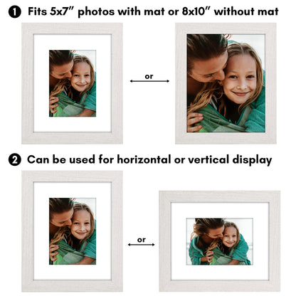 Picture Frame | Wide Molding | Included Mat | Shatter-Resistant Glass | Wall Decor