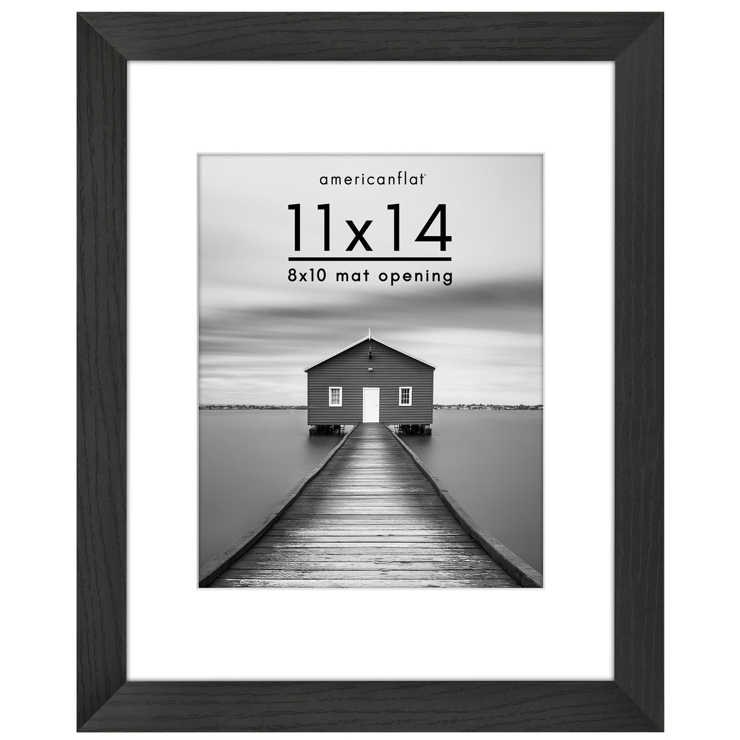Picture Frame | Wide Molding | Included Mat | Shatter-Resistant Glass | Wall Decor