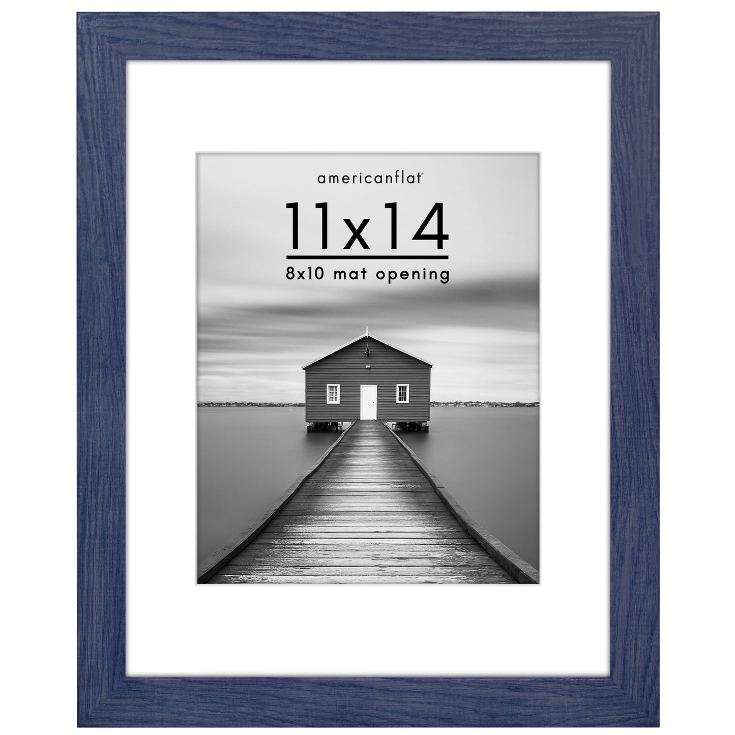 Picture Frame | Wide Molding | Included Mat | Shatter-Resistant Glass | Wall Decor
