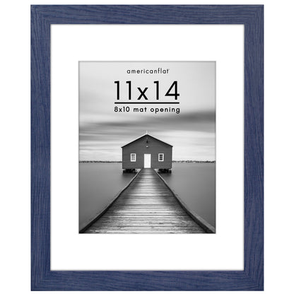 Picture Frame | Wide Molding | Included Mat | Shatter-Resistant Glass | Wall Decor