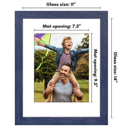 Picture Frame | Wide Molding | Included Mat | Shatter-Resistant Glass | Wall Decor