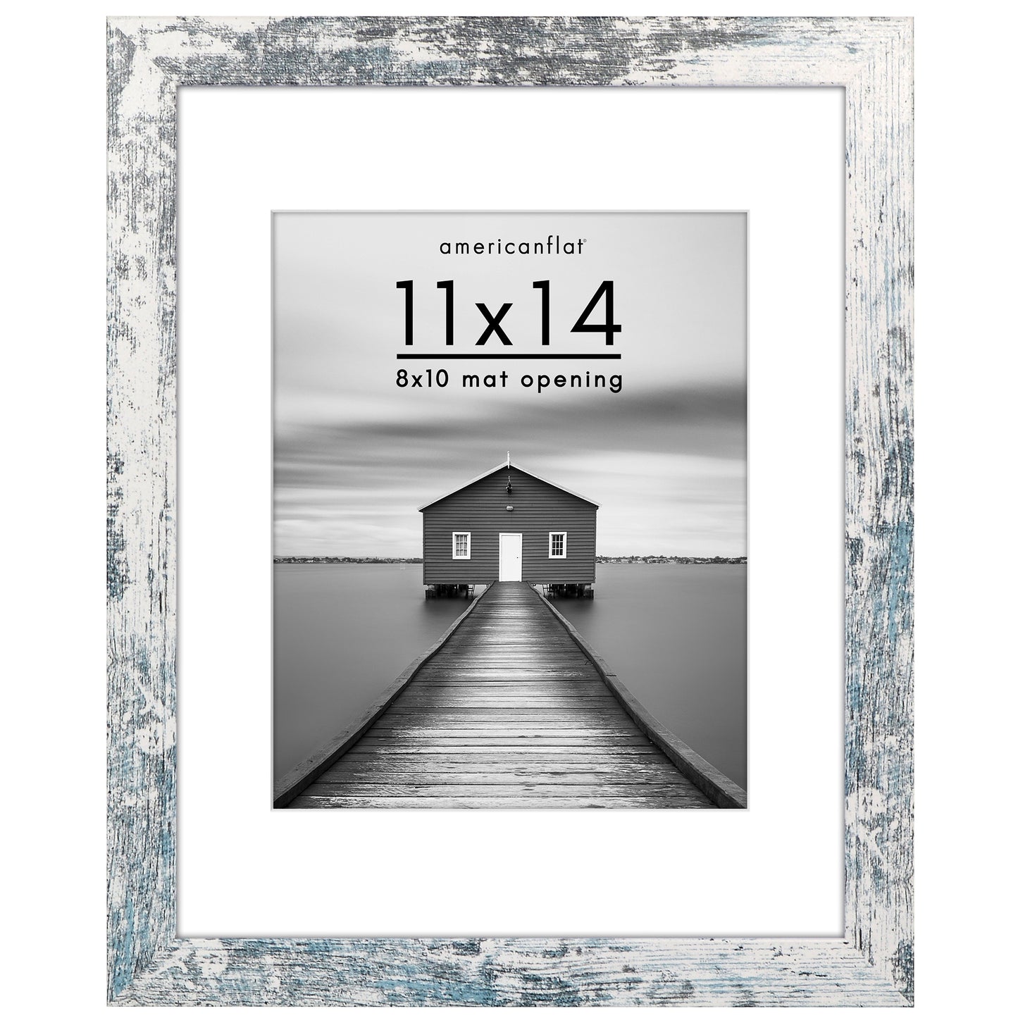 Picture Frame | Wide Molding | Included Mat | Shatter-Resistant Glass | Wall Decor