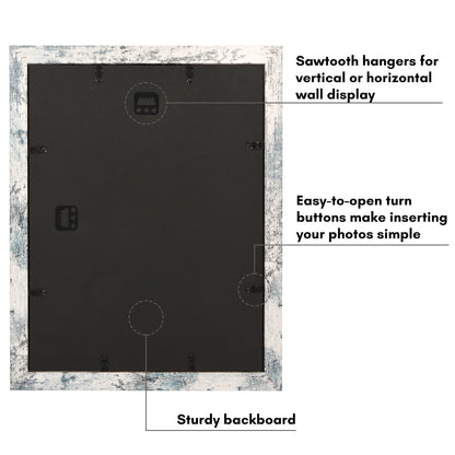 Picture Frame | Wide Molding | Included Mat | Shatter-Resistant Glass | Wall Decor