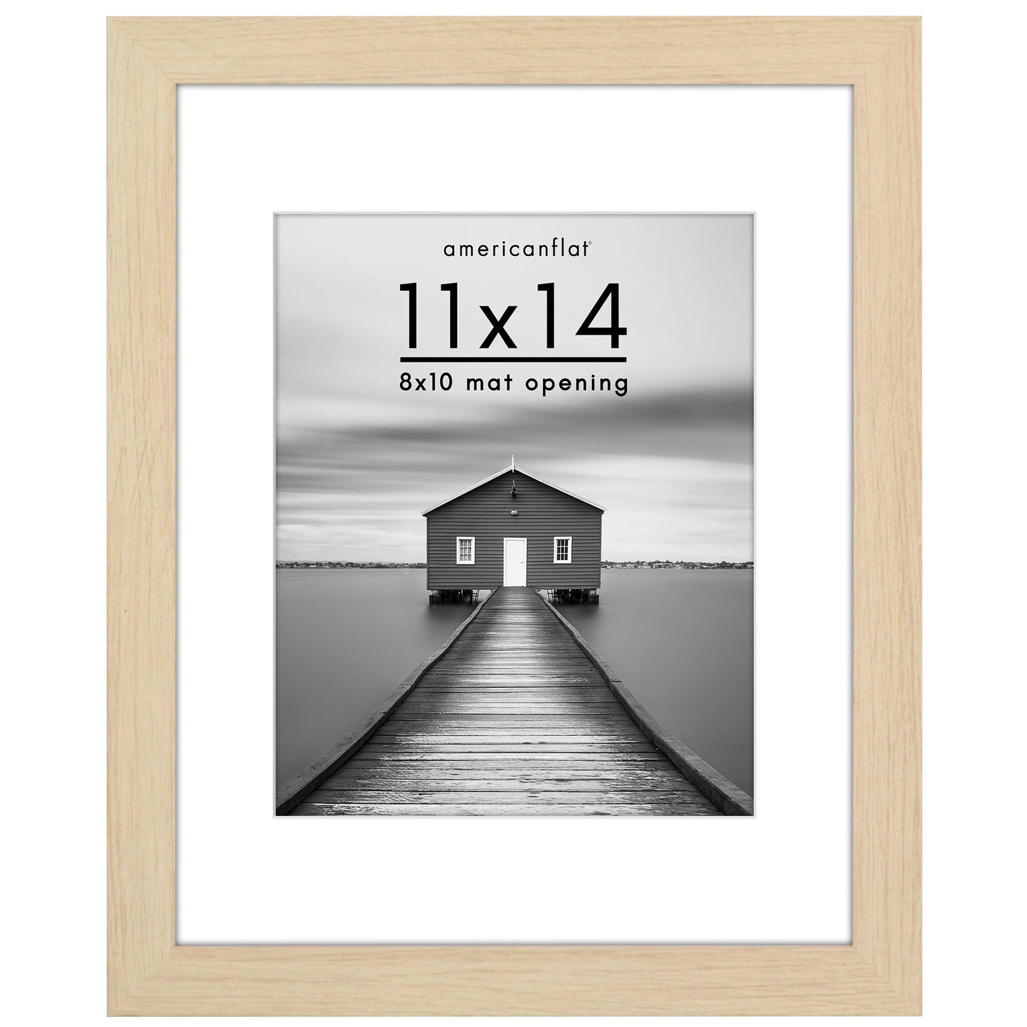 Picture Frame | Wide Molding | Included Mat | Shatter-Resistant Glass | Wall Decor