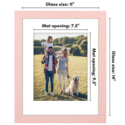 Picture Frame | Wide Molding | Included Mat | Shatter-Resistant Glass | Wall Decor