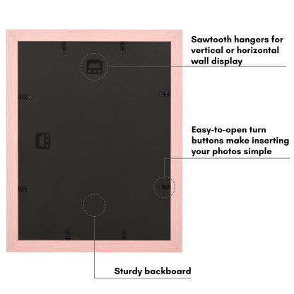 Picture Frame | Wide Molding | Included Mat | Shatter-Resistant Glass | Wall Decor