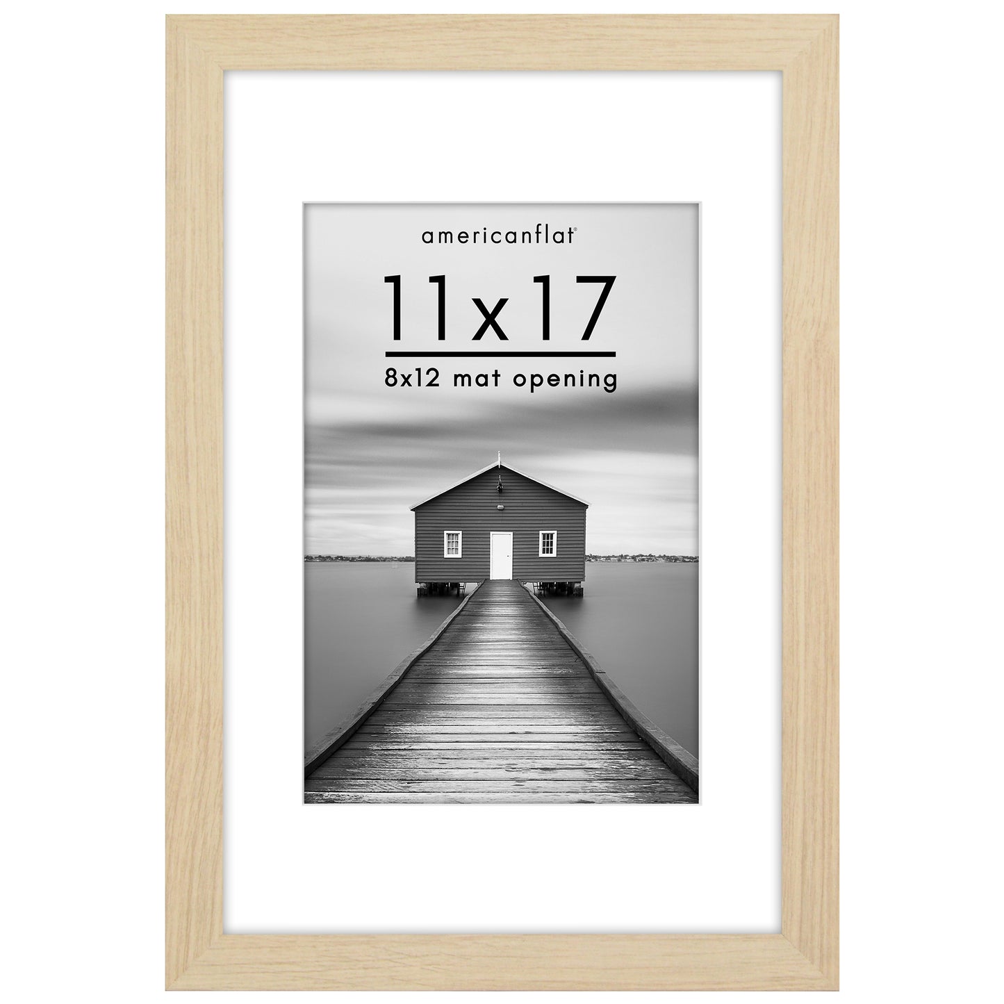 Picture Frame | Wide Molding | Included Mat | Shatter-Resistant Glass | Wall Decor