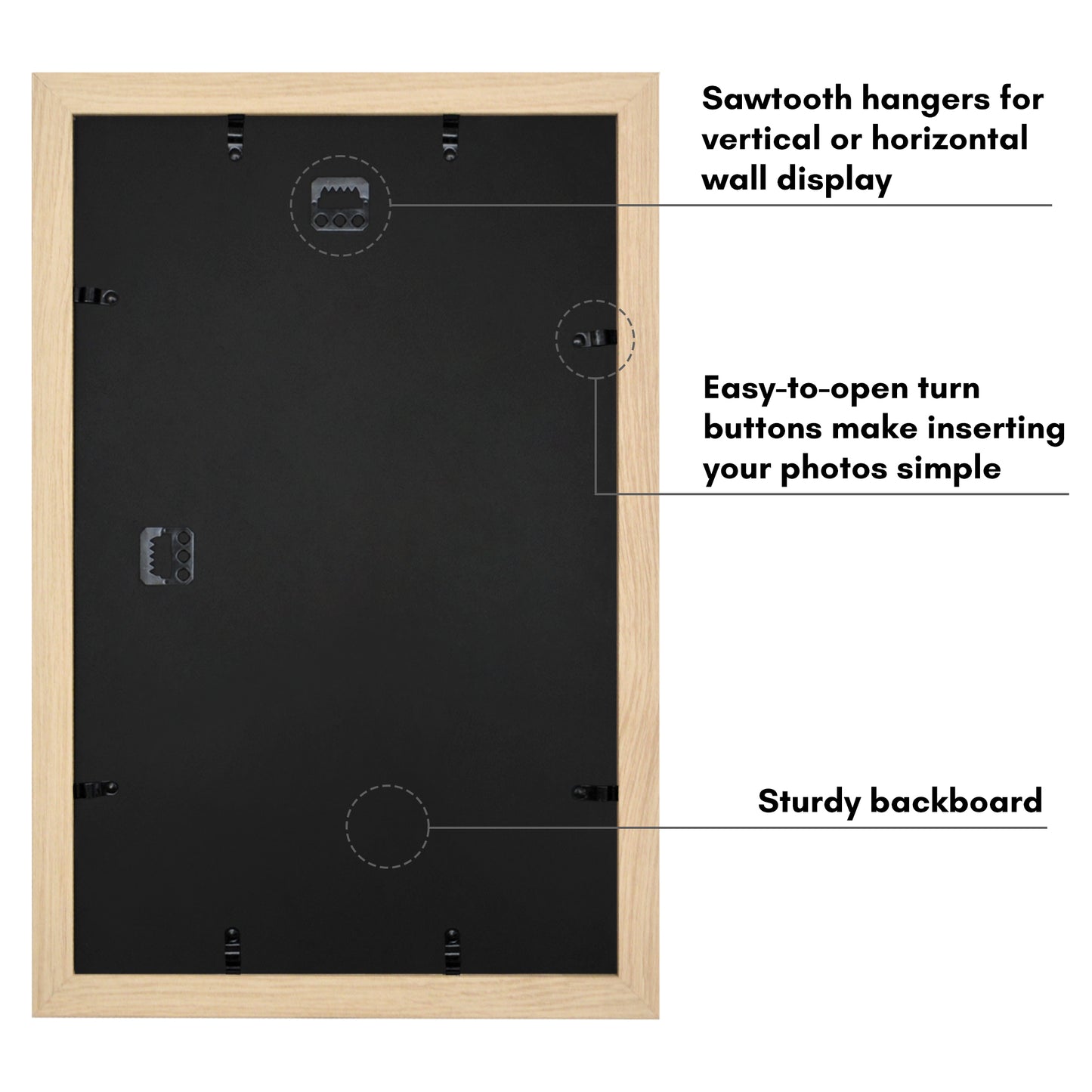 Picture Frame | Wide Molding | Included Mat | Shatter-Resistant Glass | Wall Decor