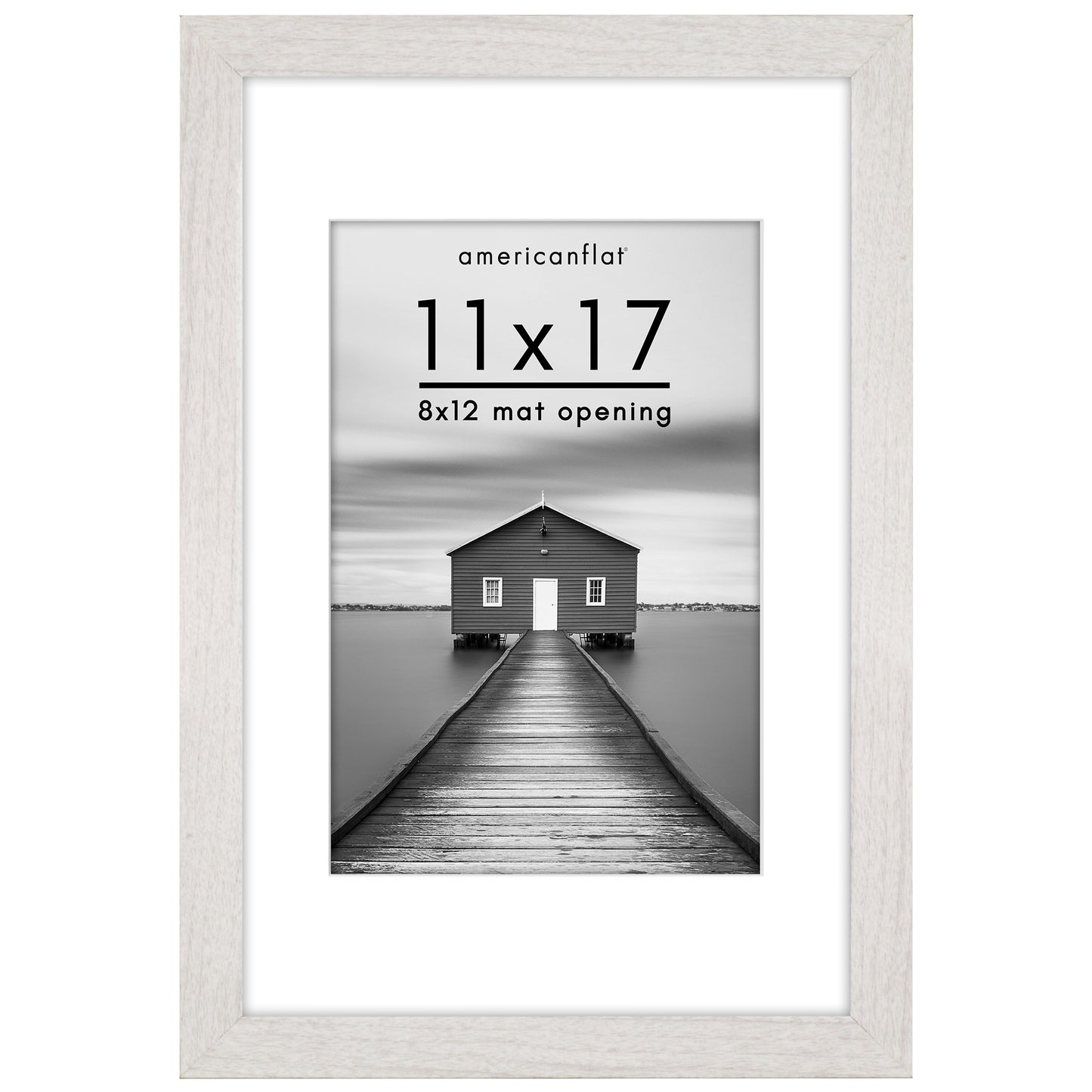 Picture Frame | Wide Molding | Included Mat | Shatter-Resistant Glass | Wall Decor