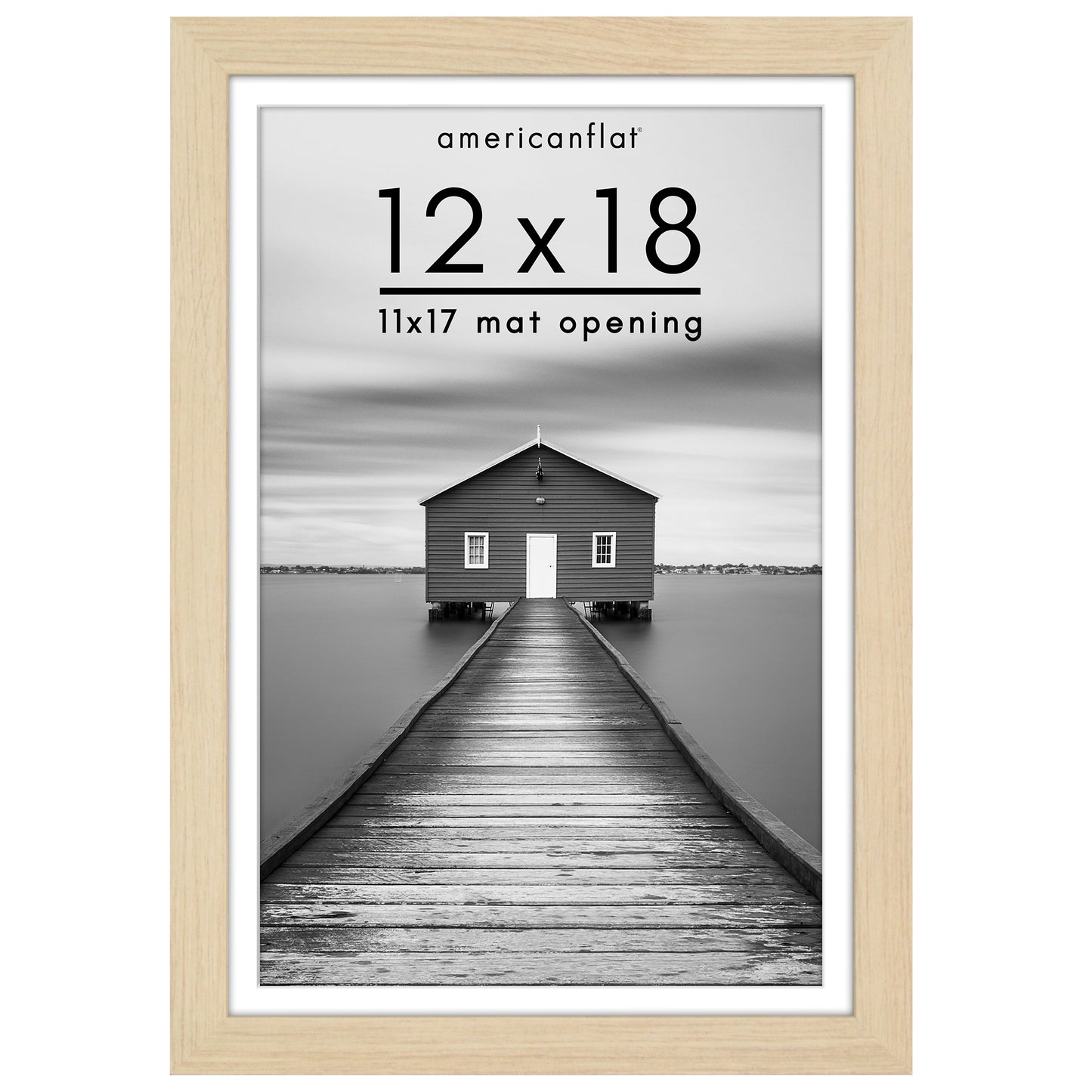 Picture Frame | Wide Molding | Included Mat | Shatter-Resistant Glass | Wall Decor