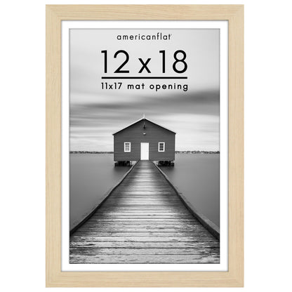 Picture Frame | Wide Molding | Included Mat | Shatter-Resistant Glass | Wall Decor