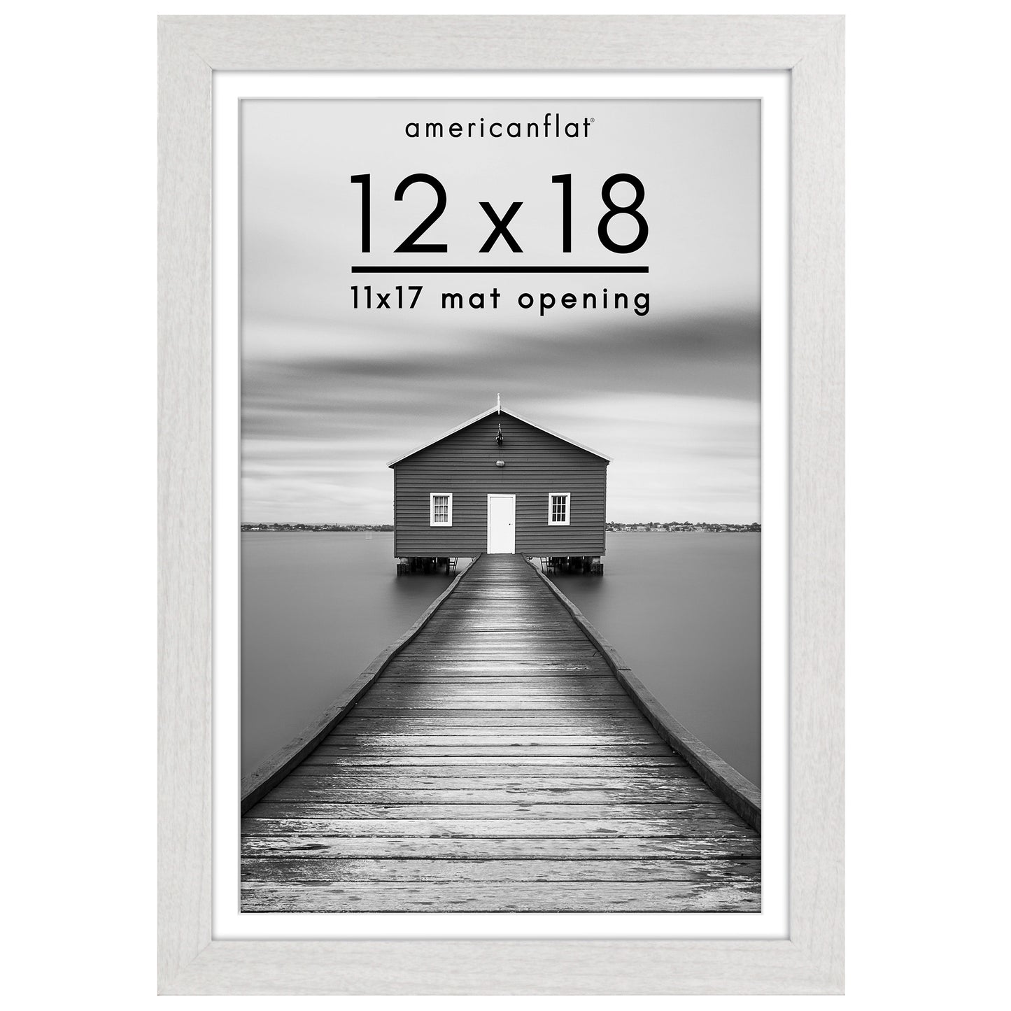 Picture Frame | Wide Molding | Included Mat | Shatter-Resistant Glass | Wall Decor