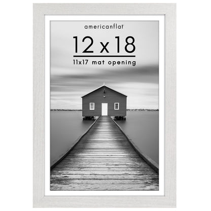 Picture Frame | Wide Molding | Included Mat | Shatter-Resistant Glass | Wall Decor