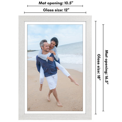 Picture Frame | Wide Molding | Included Mat | Shatter-Resistant Glass | Wall Decor