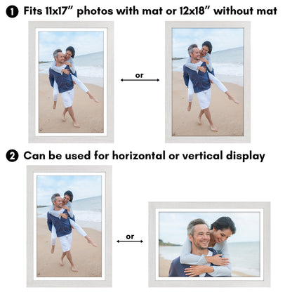 Picture Frame | Wide Molding | Included Mat | Shatter-Resistant Glass | Wall Decor