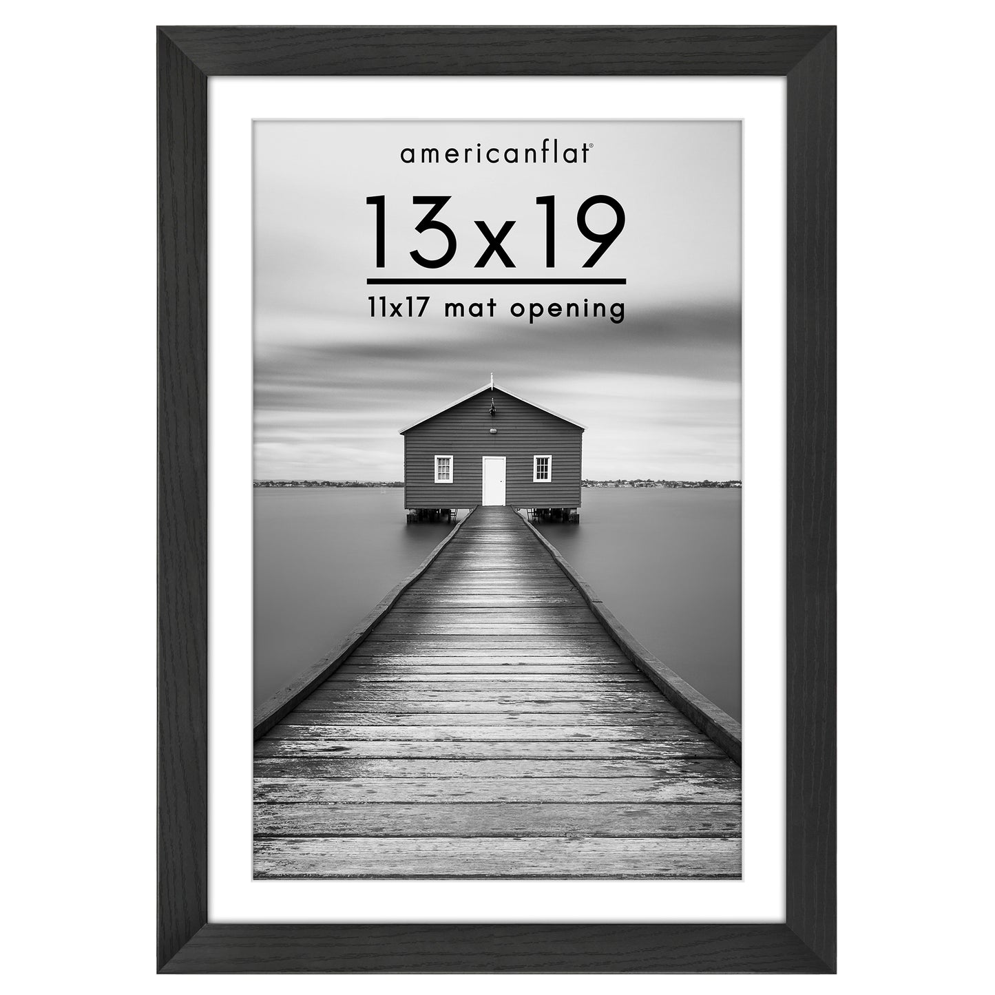 Picture Frame | Wide Molding | Included Mat | Shatter-Resistant Glass | Wall Decor