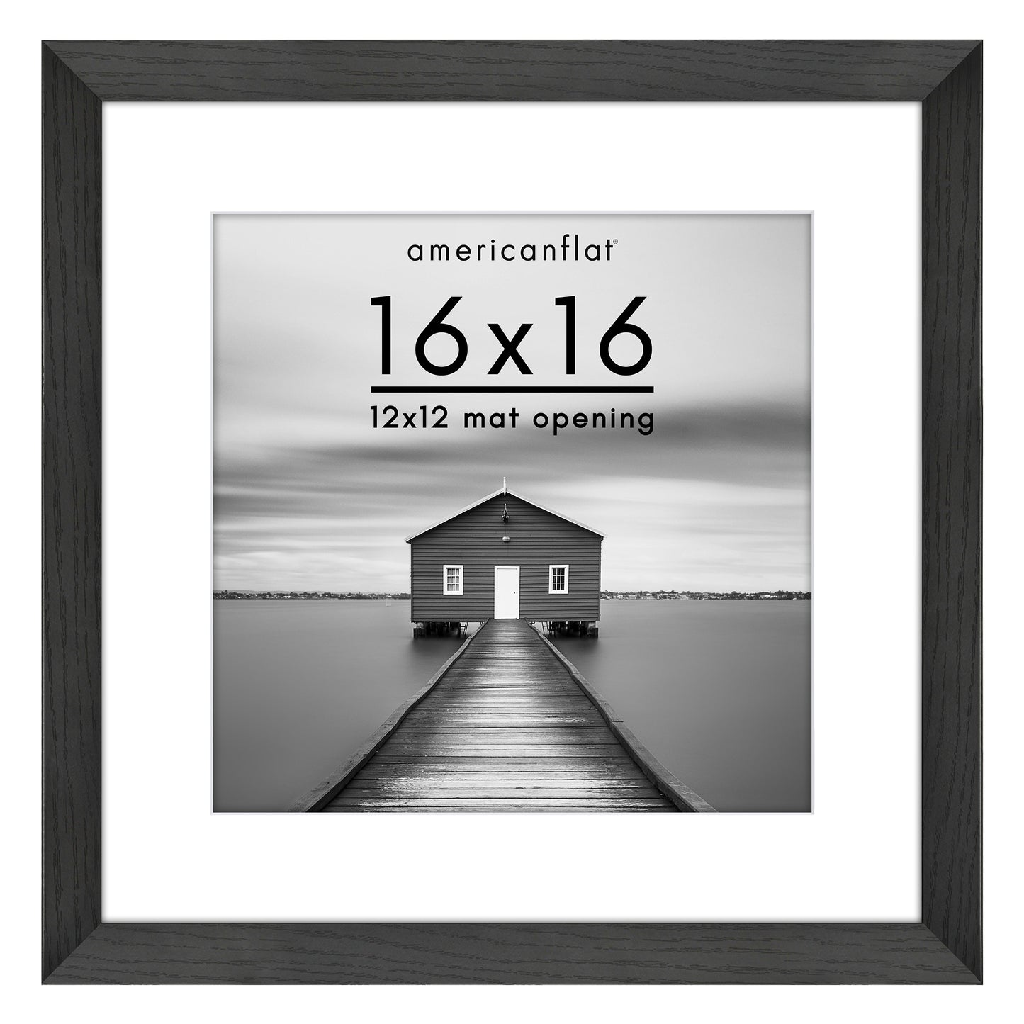 Picture Frame | Wide Molding | Included Mat | Shatter-Resistant Glass | Wall Decor