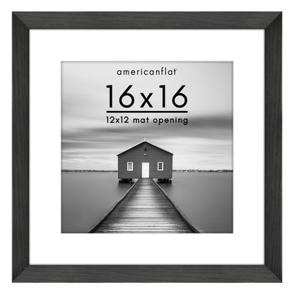 Picture Frame | Wide Molding | Included Mat | Shatter-Resistant Glass | Wall Decor