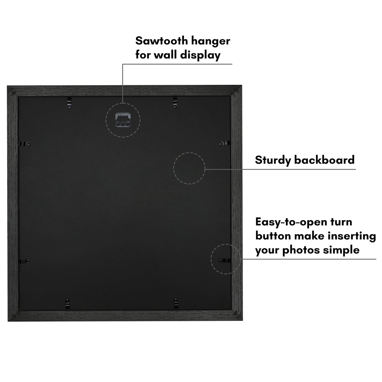 Picture Frame | Wide Molding | Included Mat | Shatter-Resistant Glass | Wall Decor