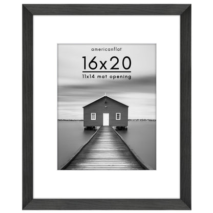 Picture Frame | Wide Molding | Included Mat | Shatter-Resistant Glass | Wall Decor