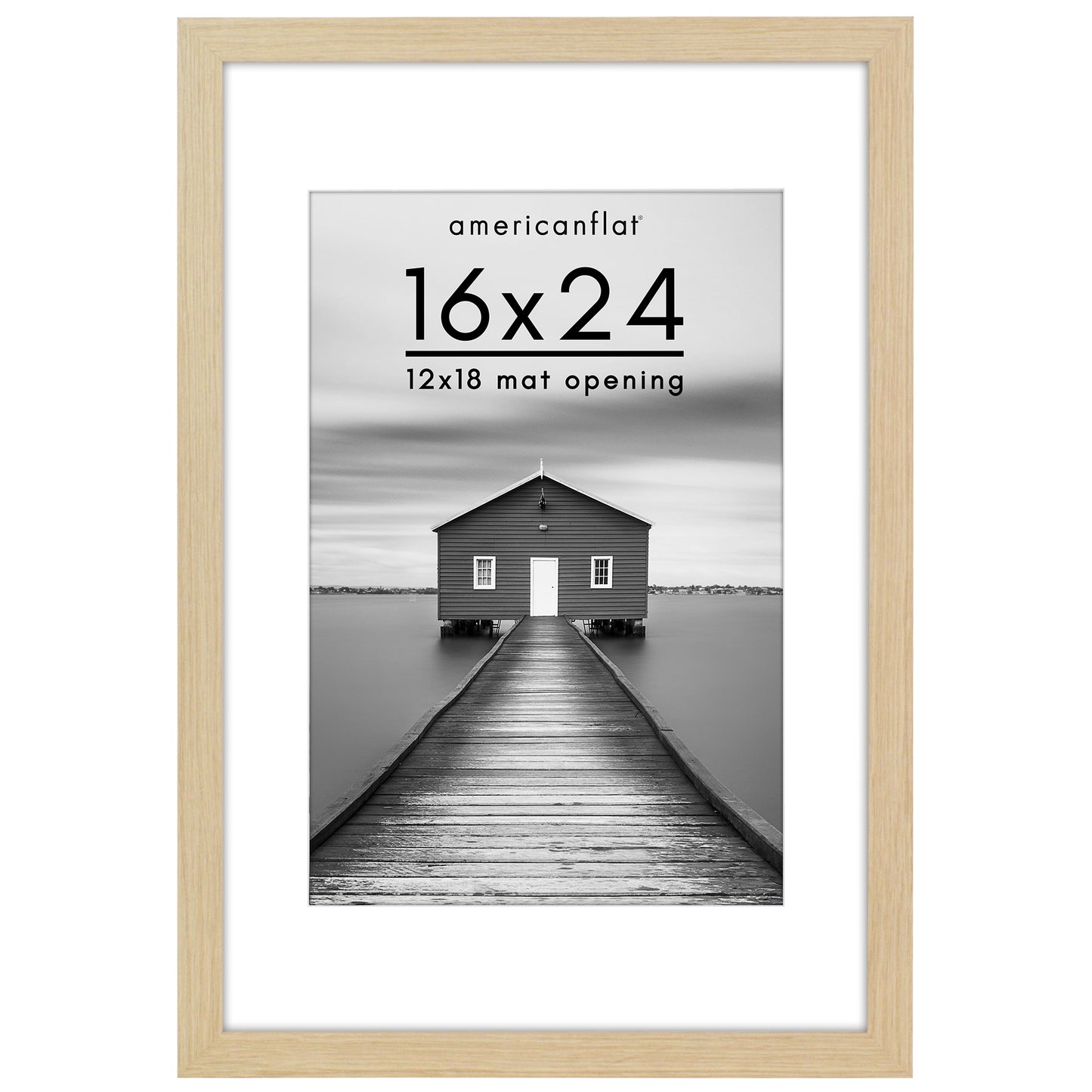 Picture Frame | Wide Molding | Included Mat | Shatter-Resistant Glass | Wall Decor