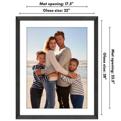 Picture Frame | Wide Molding | Included Mat | Shatter-Resistant Glass | Wall Decor