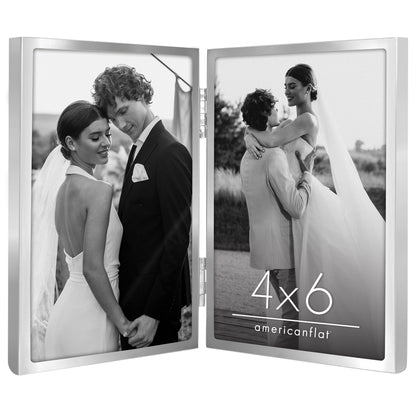 Americanflat Hinged Picture Frame | Classic, Modern Molding | Shatter-Resistant Glass