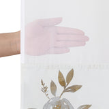Americanflat 72x75 Hookless Shower Curtain - Floral Gold Grey Shower Curtain with Sheer Panel, Snap-In Liner, and Grommets - 100% Polyester