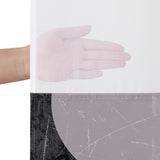 72x75 Hookless Shower Curtain with Sheer Panel, Snap-In Liner, and Grommets