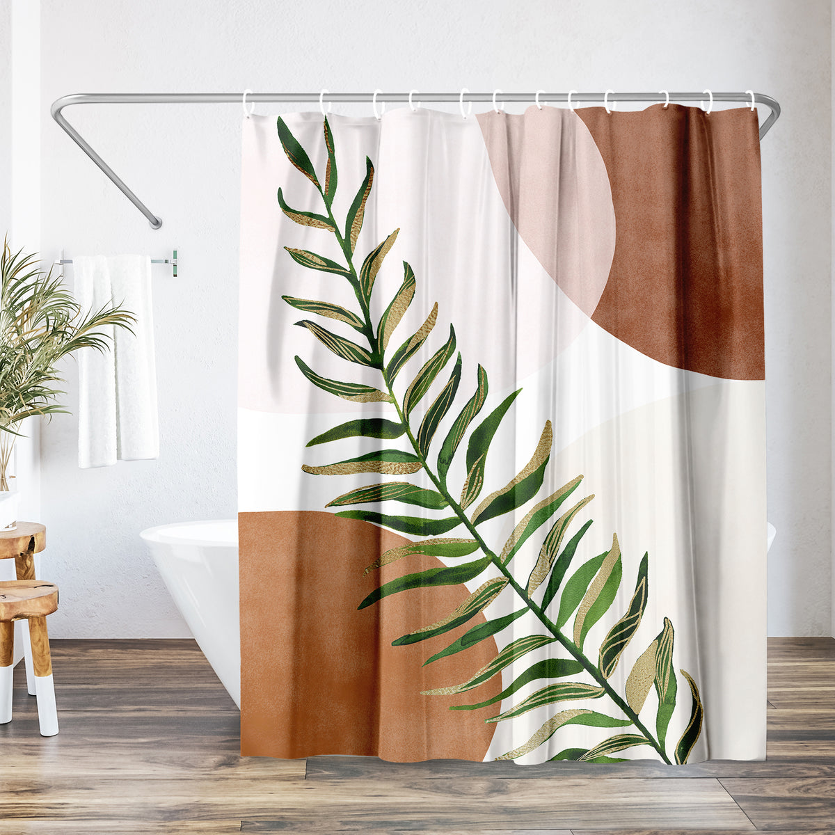 Shower Curtain | Water Resistant | Polyester Fabric | Machine Washable Decor