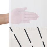 Americanflat 72x75 Hookless Shower Curtain - Abstract Black Bronze Shower Curtain with Sheer Panel, Snap-In Liner, and Grommets - 100% Polyester