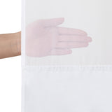 Americanflat 72x75 Hookless Shower Curtain - Abstract Grey White Shower Curtain with Sheer Panel, Snap-In Liner, and Grommets - 100% Polyester
