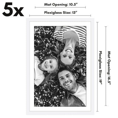 Picture Frame - Set of 5 Frames - Variety of Sizes and Colors