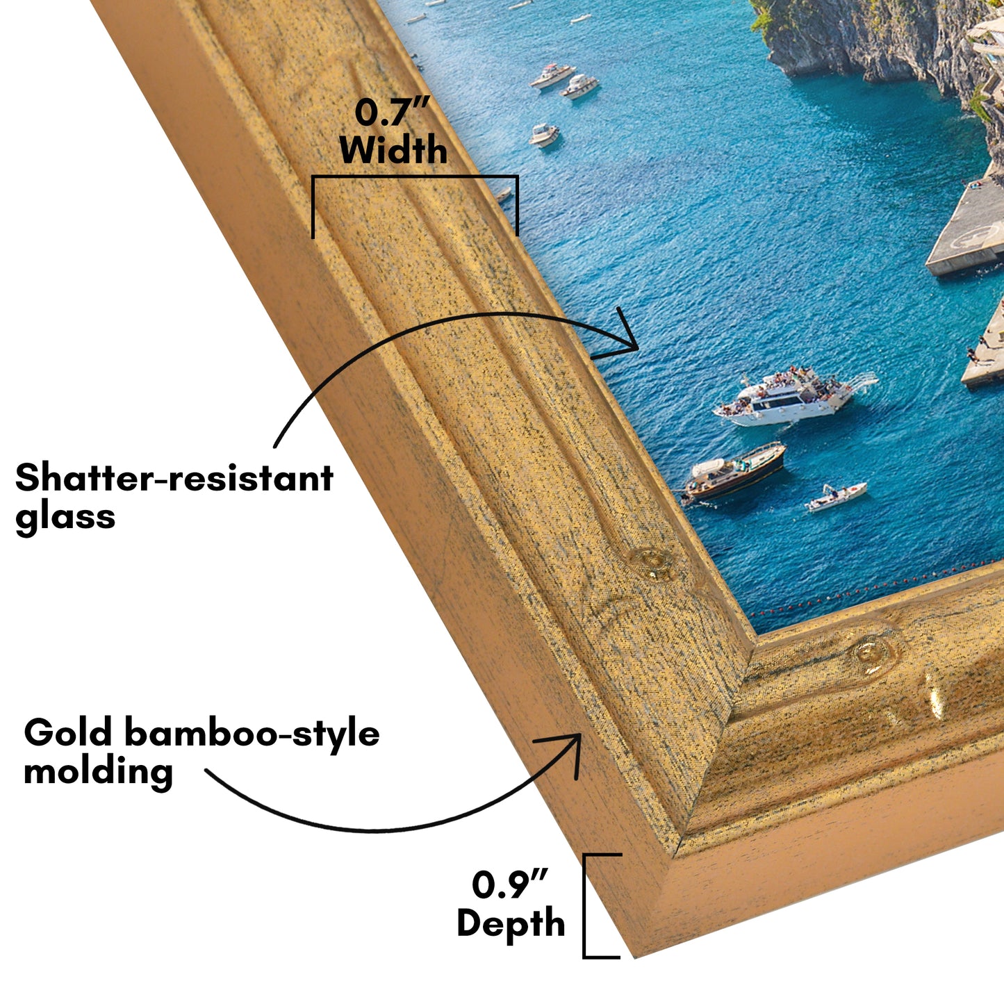 Bamboo-Style Occasion Frame | Bamboo Wood | With Mat | Modern - Premium Quality