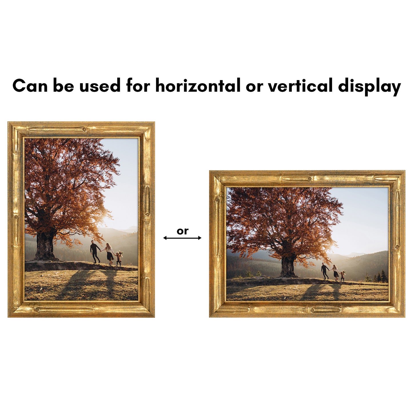 Bamboo-Style Occasion Frame | Bamboo Wood | With Mat | Modern - Premium Quality