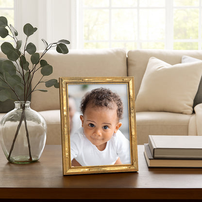 Americanflat Picture Frame | Faux Bamboo Molding | Shatter-Resistant Glass