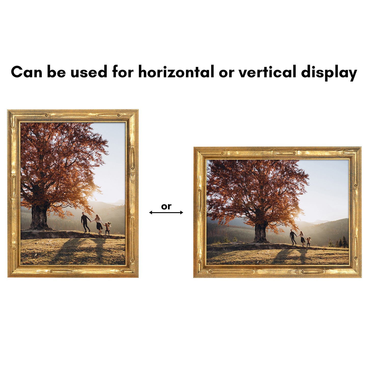 Bamboo-Style Occasion Frame | Bamboo Wood | With Mat | Modern - Premium Quality