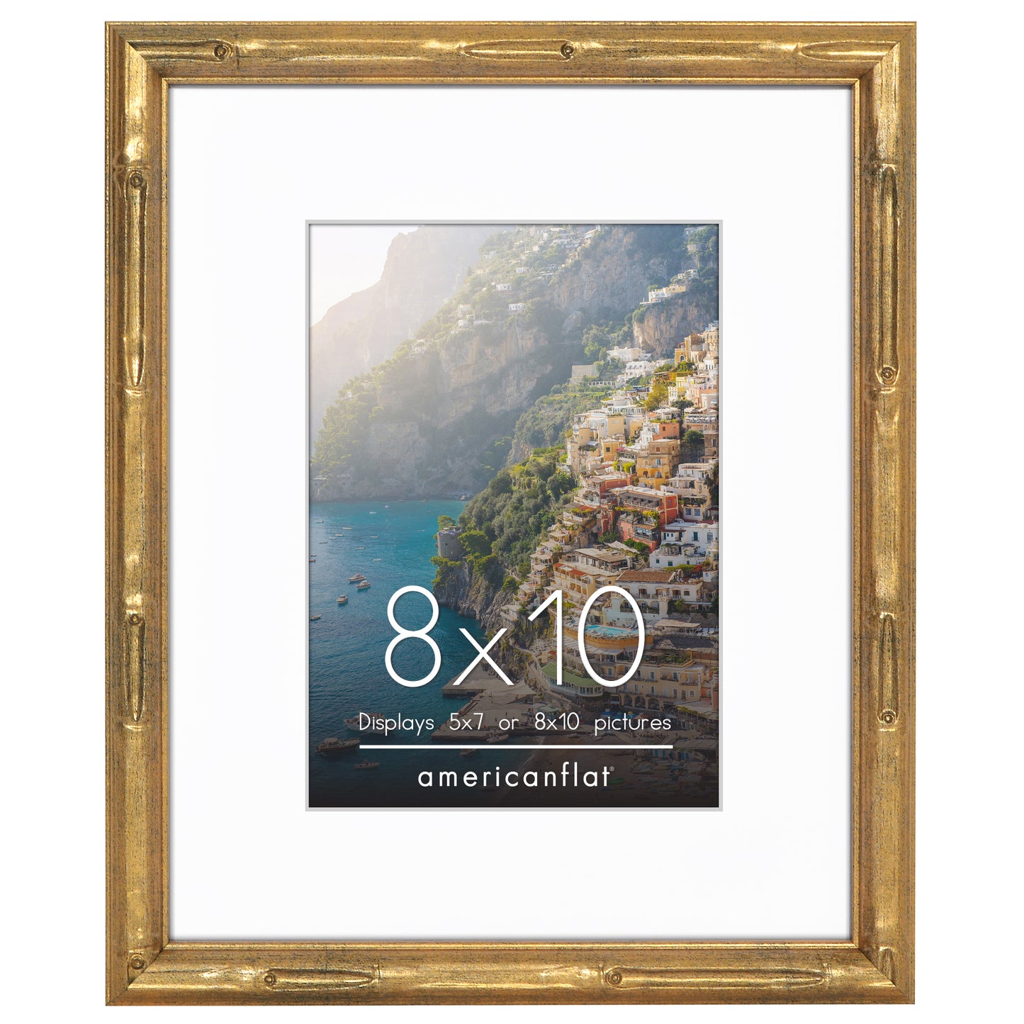 Bamboo-Style Occasion Frame | Bamboo Wood | With Mat | Modern - Premium Quality