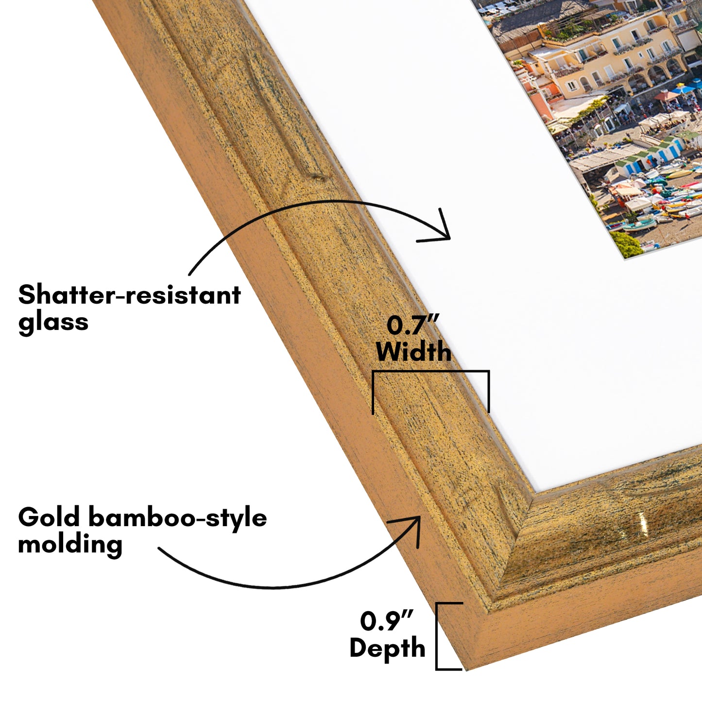 Bamboo-Style Occasion Frame | Bamboo Wood | With Mat | Modern - Premium Quality