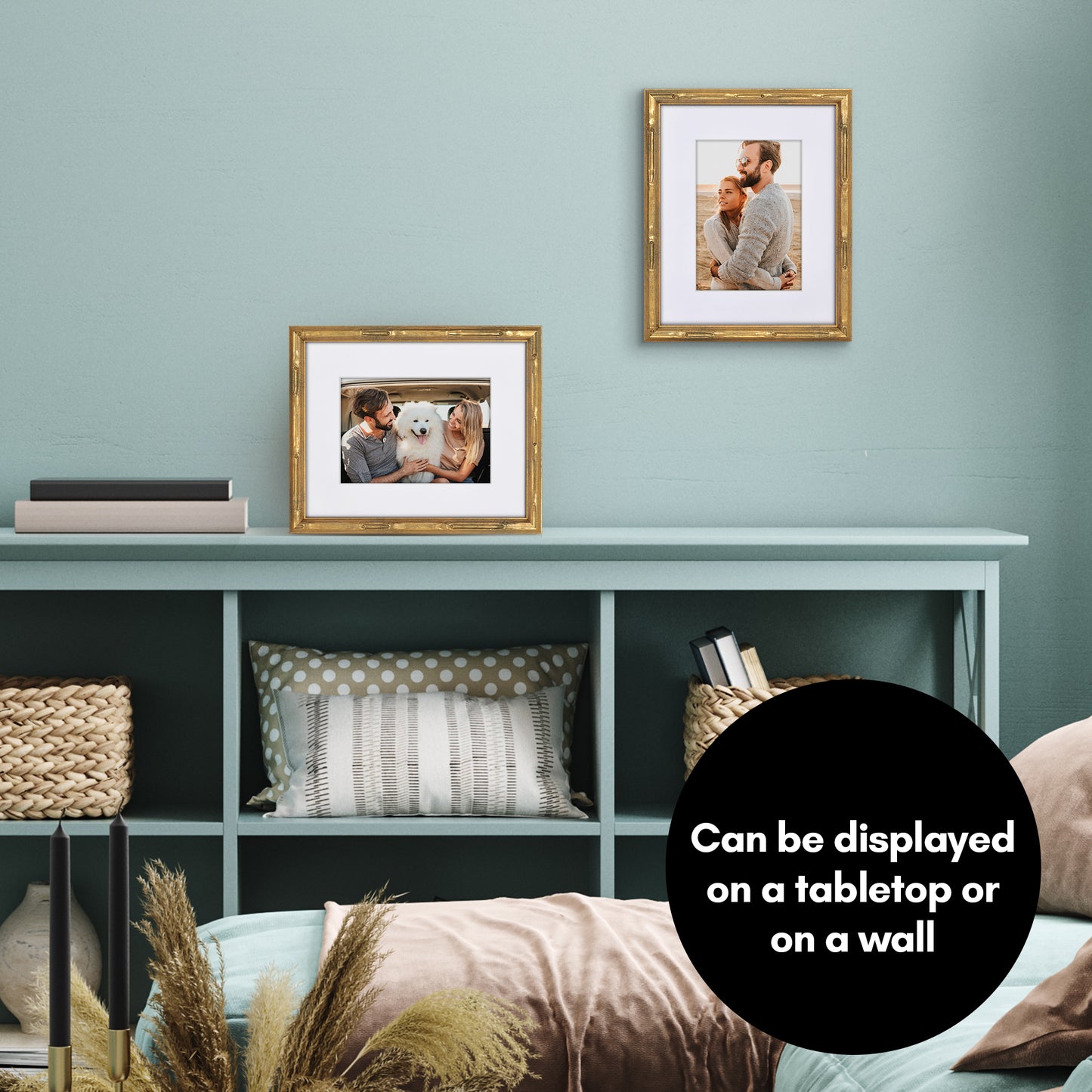 Bamboo-Style Occasion Frame | Bamboo Wood | With Mat | Modern - Premium Quality