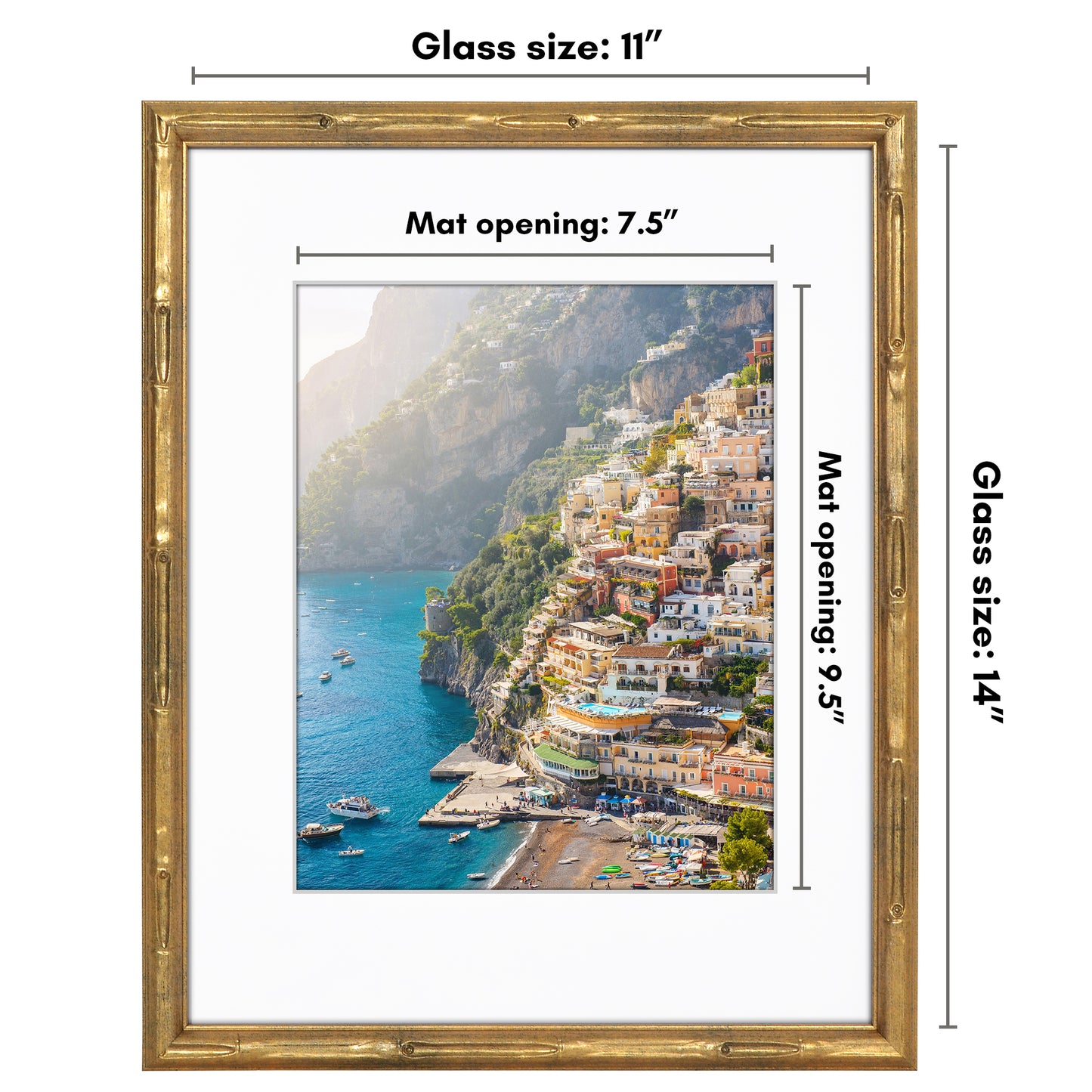 Bamboo-Style Occasion Frame | Bamboo Wood | With Mat | Modern - Premium Quality