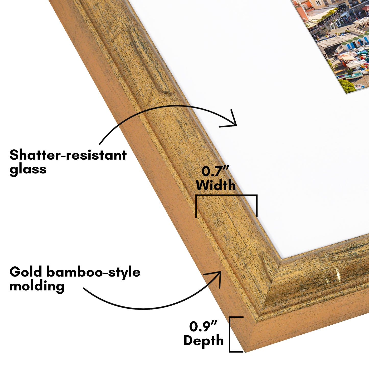Bamboo-Style Occasion Frame | Bamboo Wood | With Mat | Modern - Premium Quality