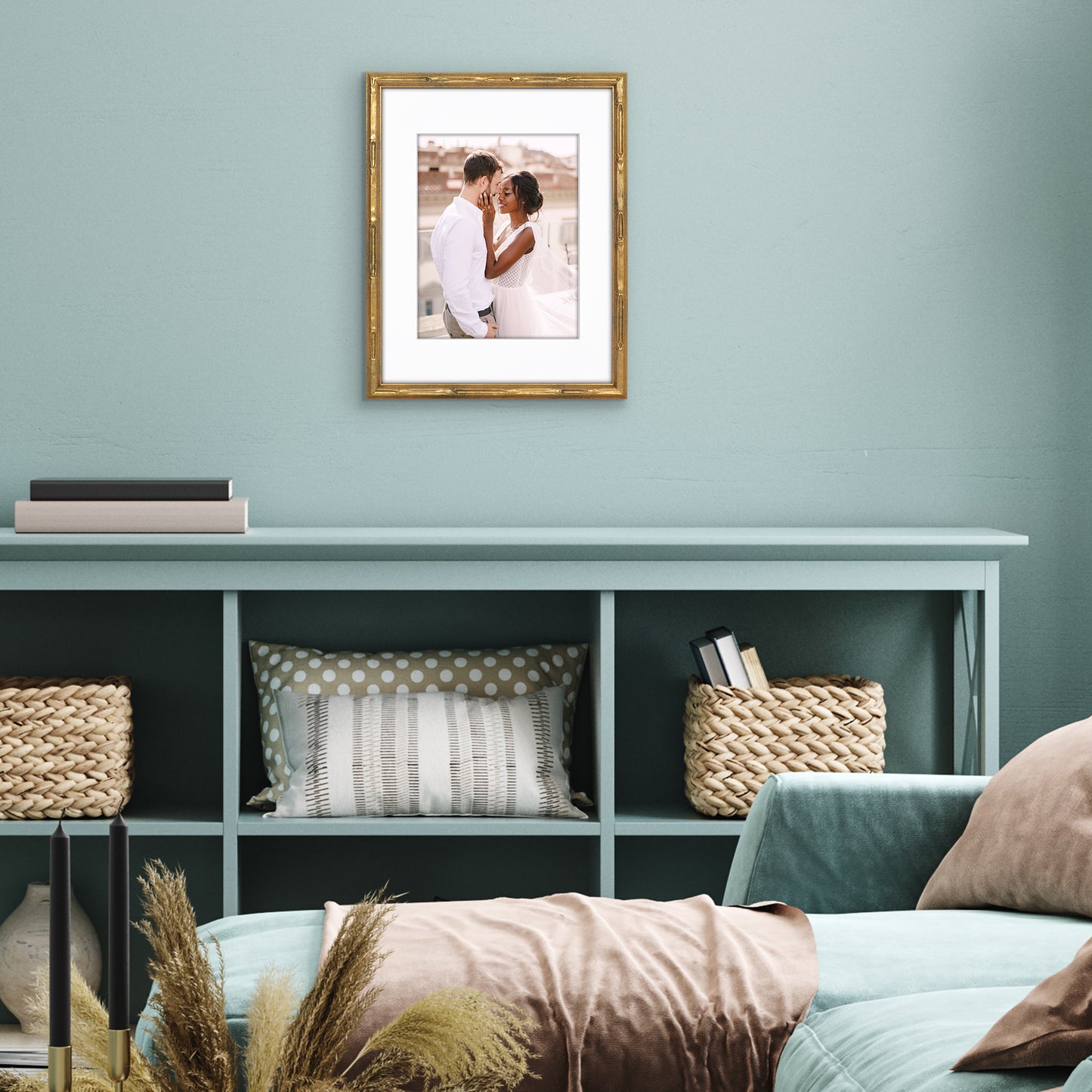 Bamboo-Style Occasion Frame | Bamboo Wood | With Mat | Modern - Premium Quality