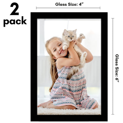 Picture Frame 2 Pack | Modern Design | Shatter-Resistant Glass | Wall Decor