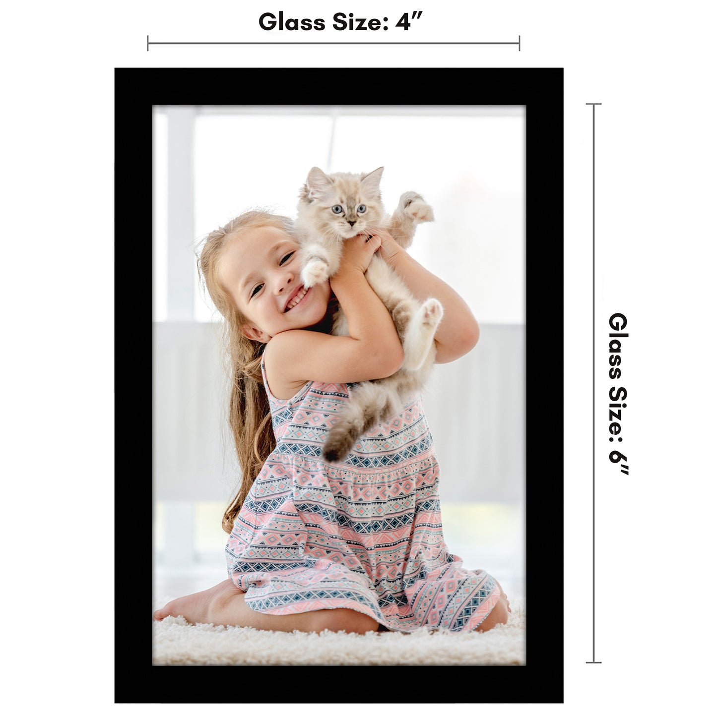 Wall Picture Frame | Contemporary Style | Protective Glass | Easy Mount Display