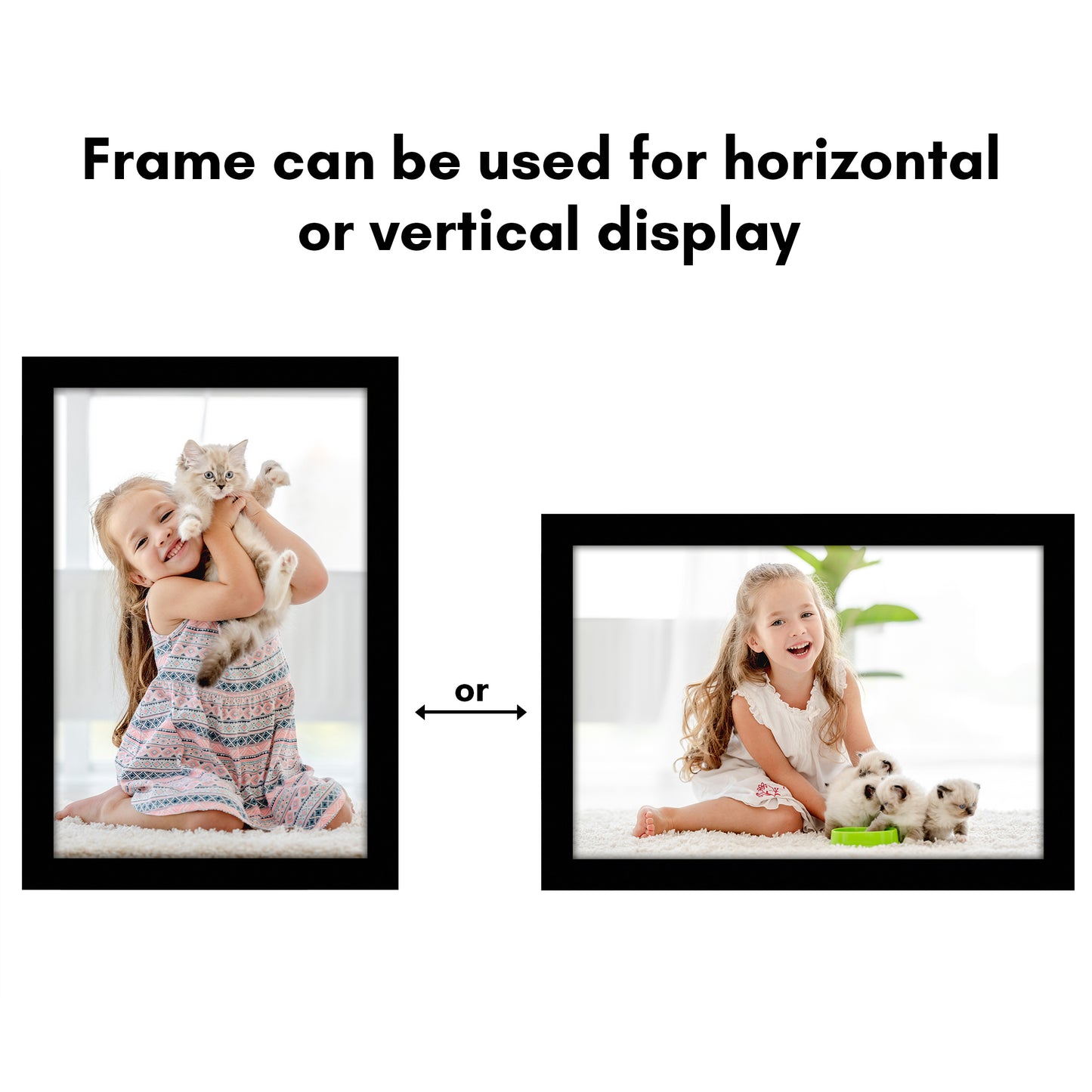 Wall Picture Frame | Contemporary Style | Protective Glass | Easy Mount Display