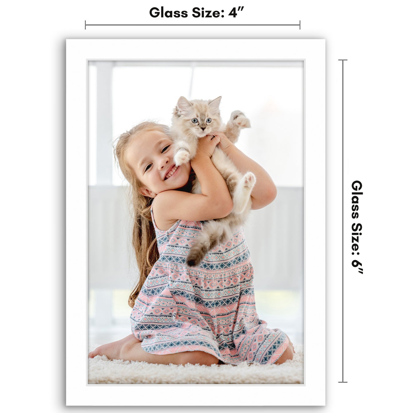 Wall Picture Frame | Contemporary Style | Protective Glass | Easy Mount Display