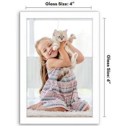 Wall Picture Frame | Contemporary Style | Protective Glass | Easy Mount Display