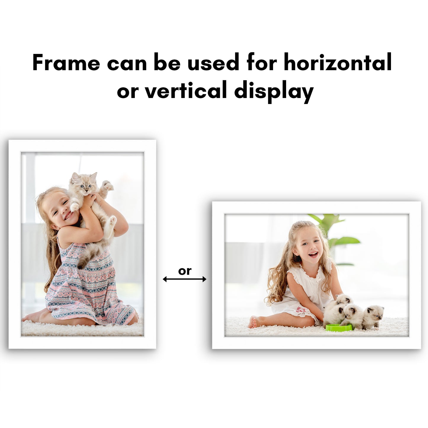 Wall Picture Frame | Contemporary Style | Protective Glass | Easy Mount Display